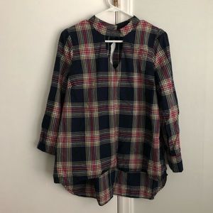 EUC Crown and Ivy Tartan top